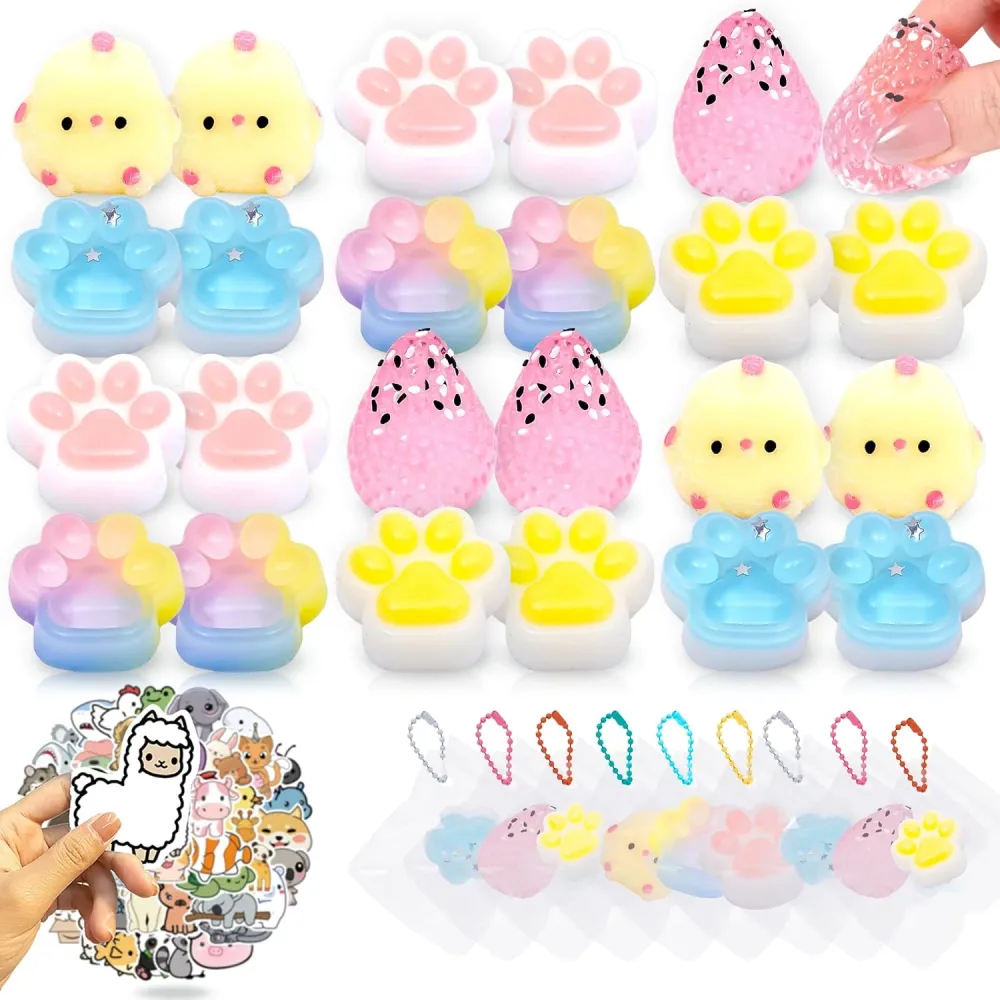 Taba Squishy Pack 24 Pack with 50 Stickers