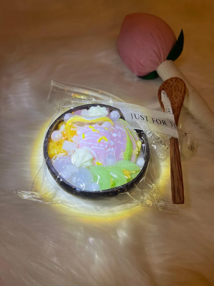 Taba Stress Relief Squishy - Coconut Ice Cream Bowl