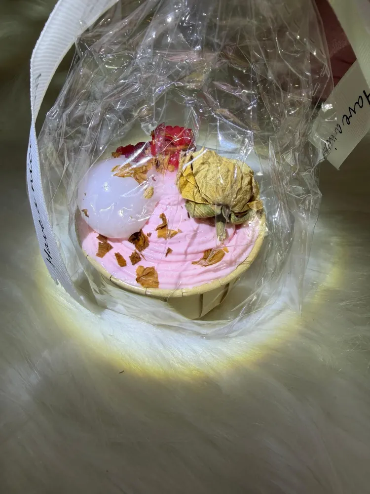 Taba Stress Relief Squishy - Lychee Rose Cup Cake