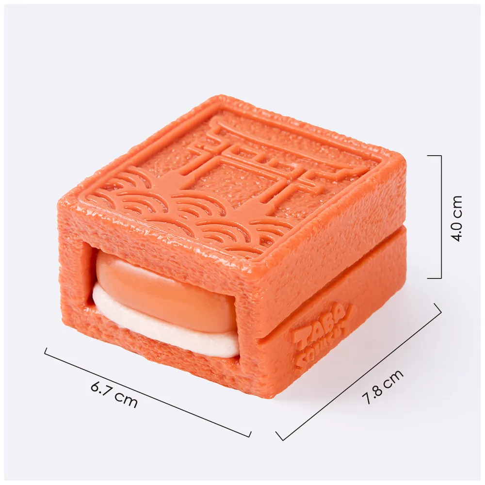 蓝绿色方形夹心饼干	Teal Square Sandwich Cookie Taba Squishy — photo 2