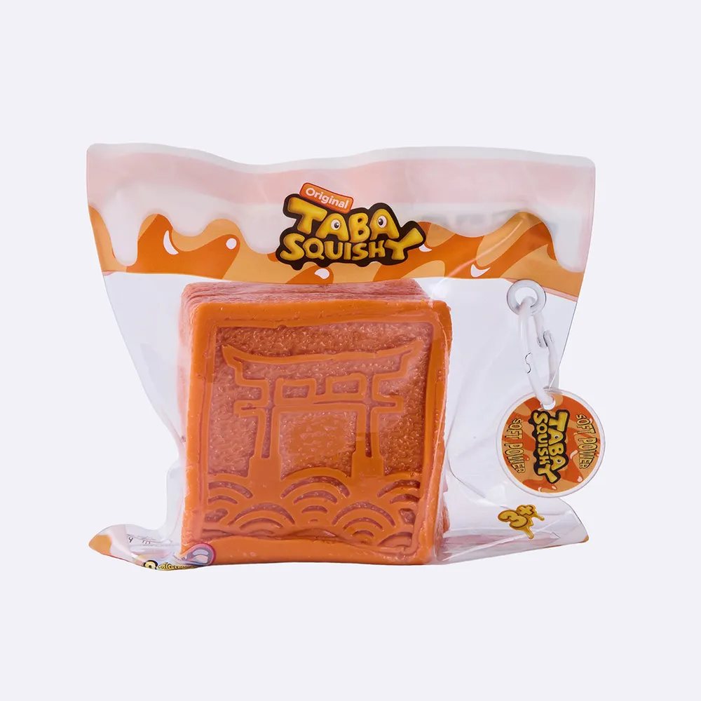 蓝绿色方形夹心饼干	Teal Square Sandwich Cookie Taba Squishy — photo 3