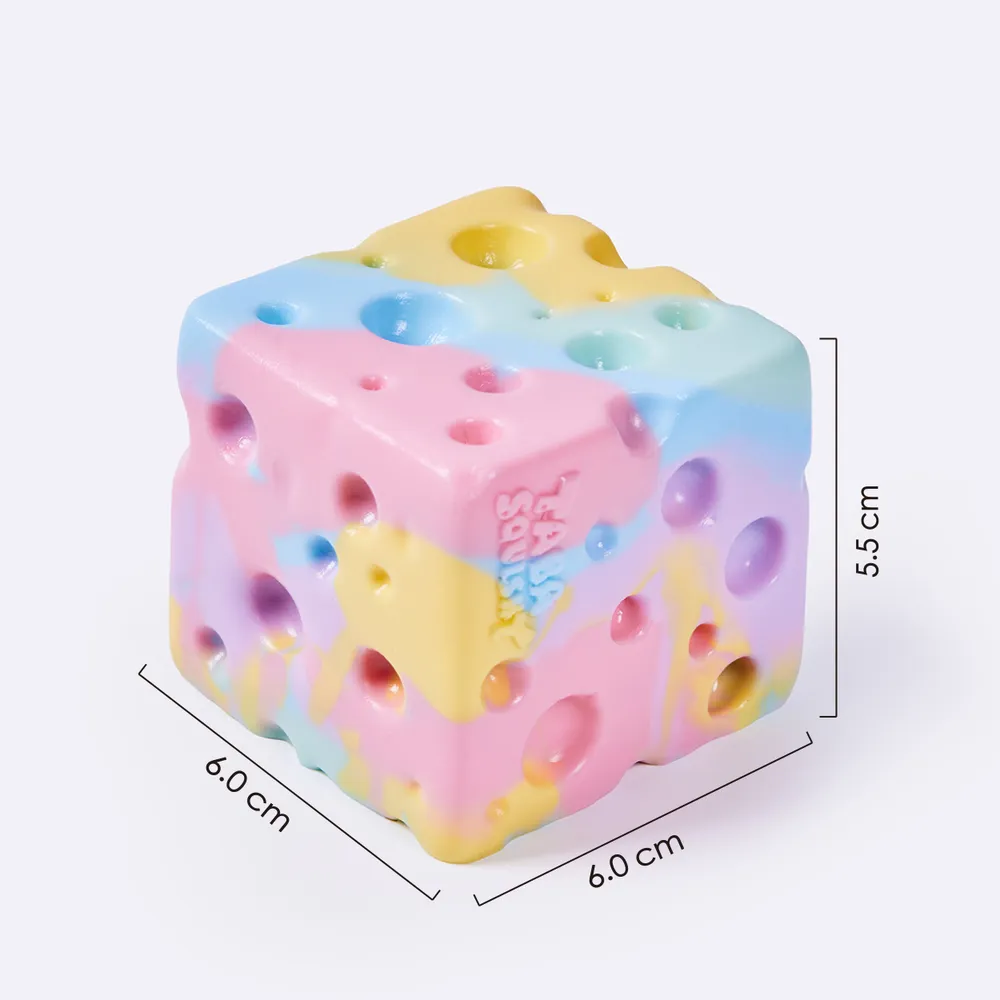 Tie-Dye Pastel Cheese Taba Squishy — photo 2