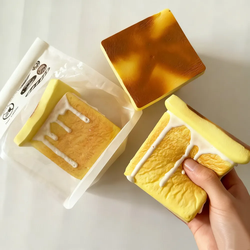 Toast Slow Rising Squishy Stress Relief Decompression Toy — photo 3