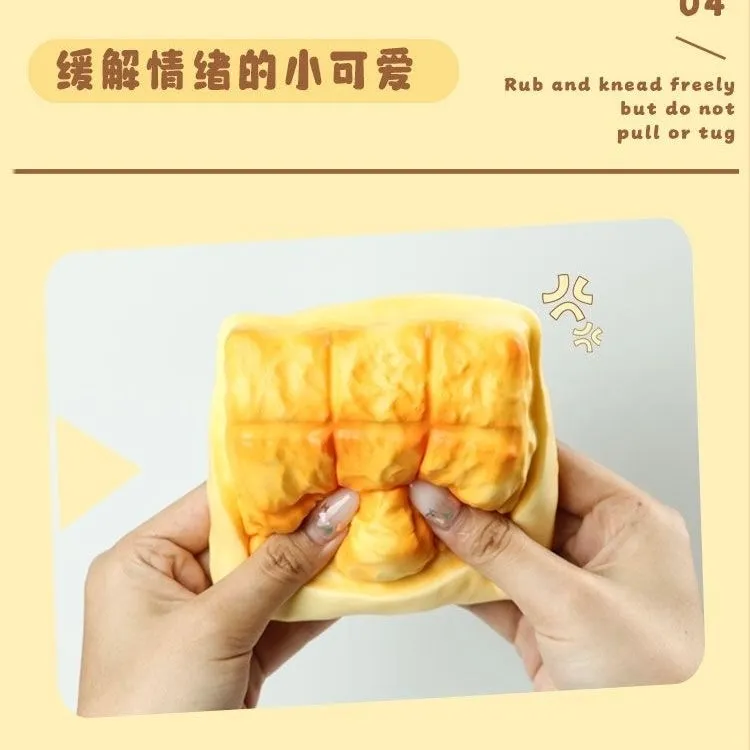 Toast Slow Rising Squishy Stress Relief Decompression Toy — photo 4