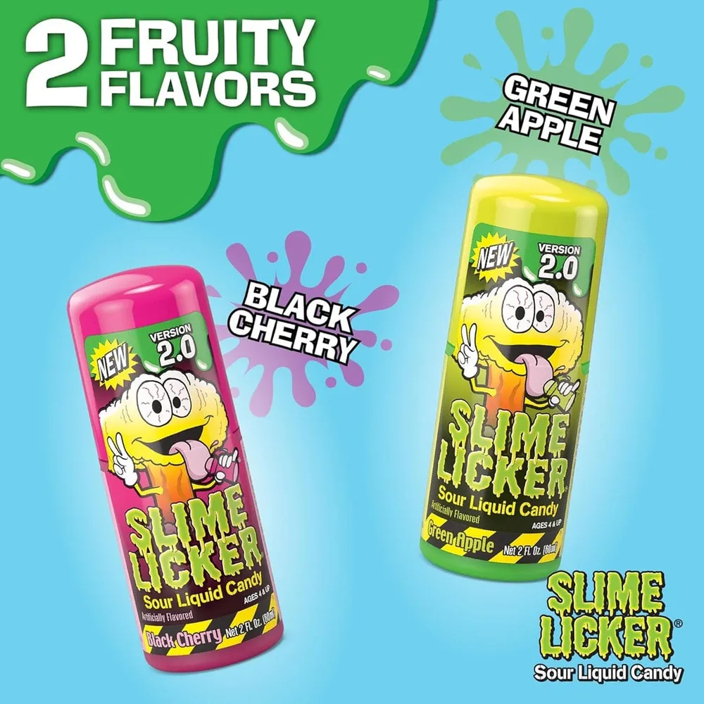 Toxic Waste: Slime Licker 2.0 Version - Green Apple & Black Cherry Roller () — photo 5