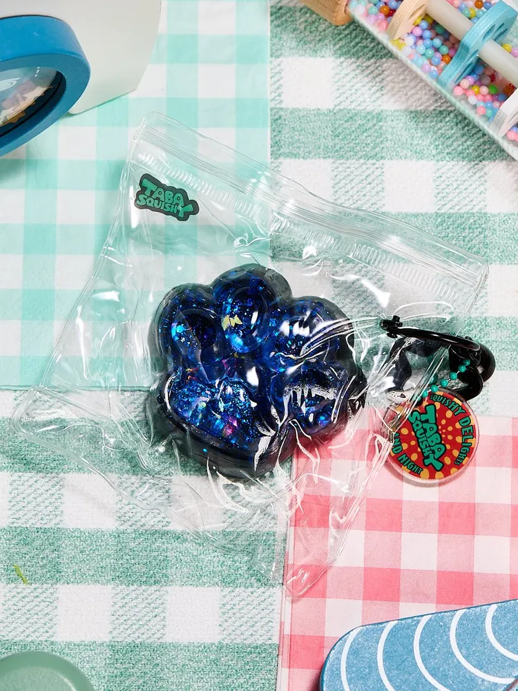 Transparent-black-blue Paw Taba Squishy — photo 2
