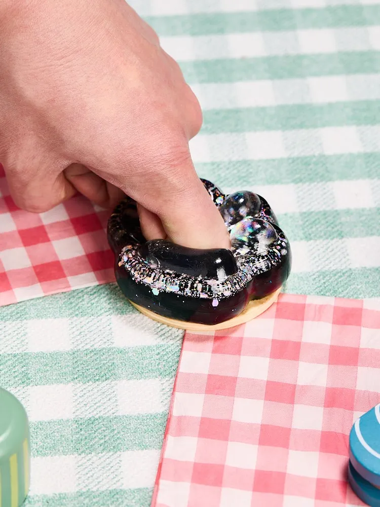 Transparent-black-silver Paw Taba Squishy — photo 5