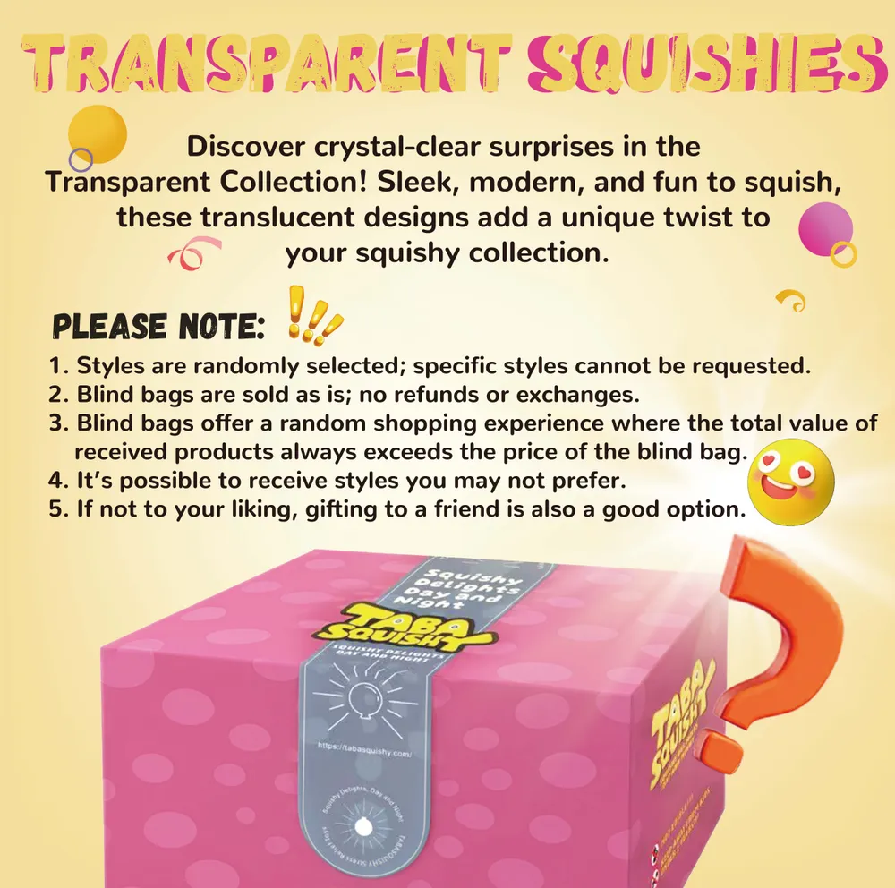 Transparent Blind Bag Taba Squishy — photo 2