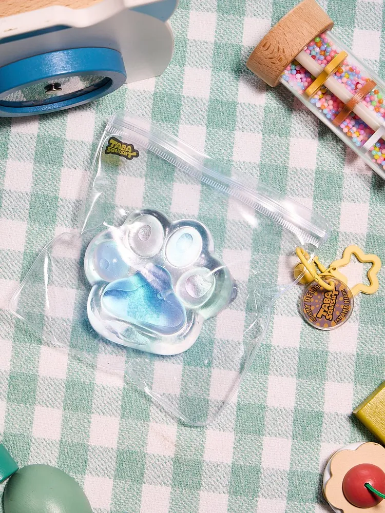 Transparent-blue-pink Paw Taba Squishy — photo 5