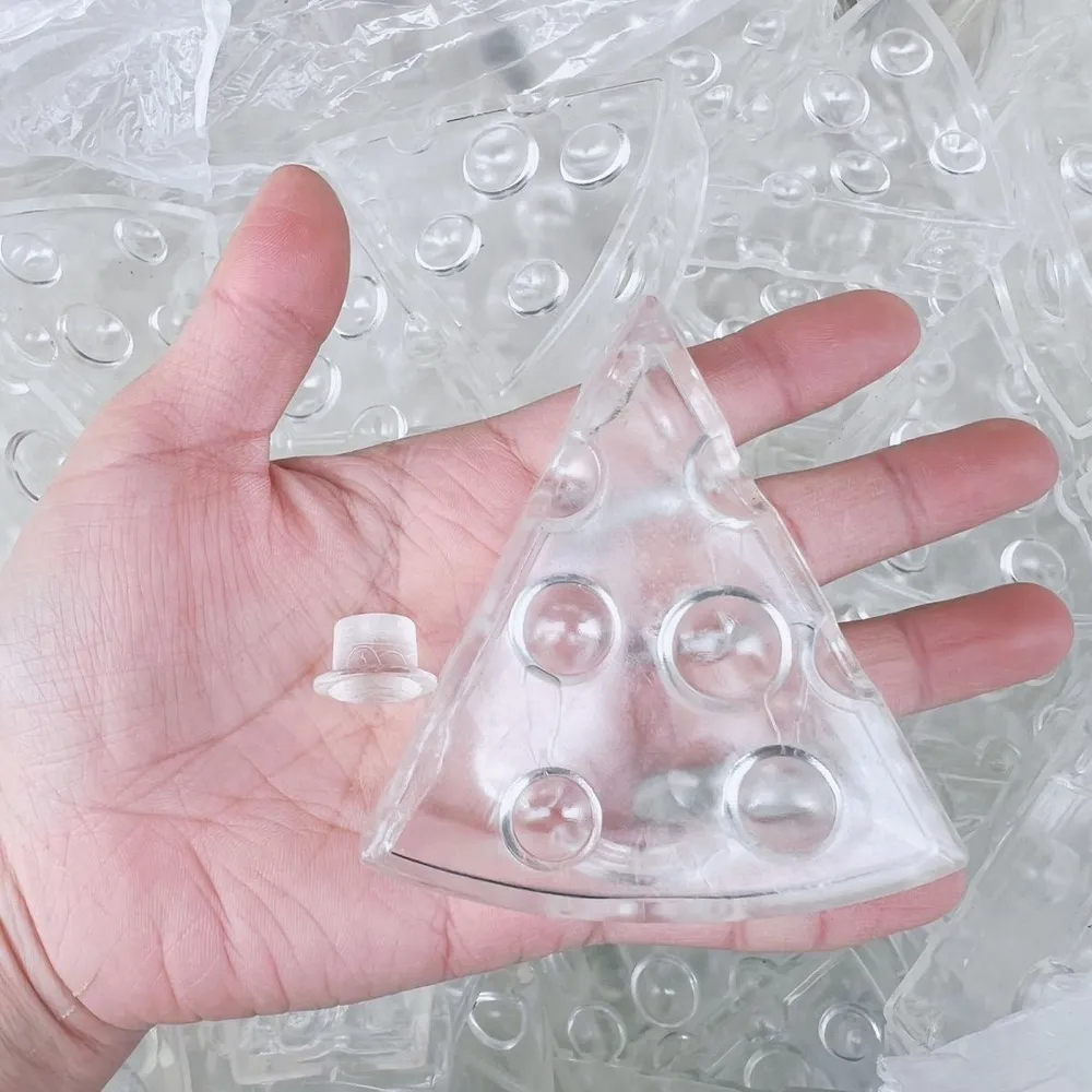Transparent Cheese Stress Ball Skin