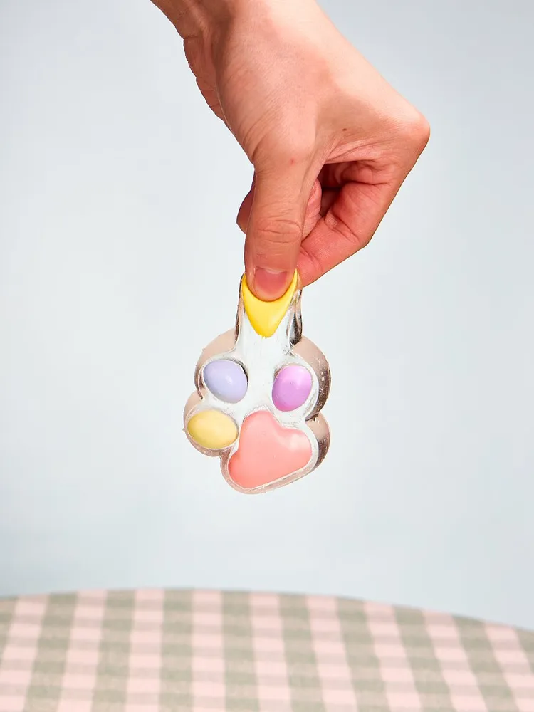 Transparent-colorful Paw Taba Squishy — photo 3