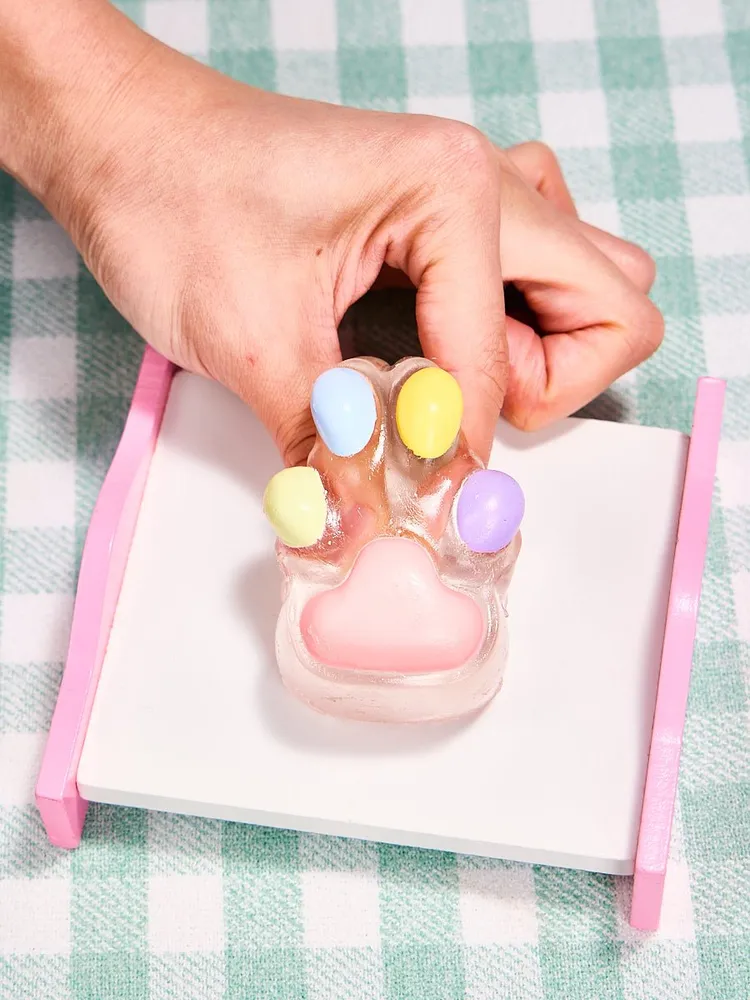 Transparent-colorful Paw Taba Squishy — photo 4