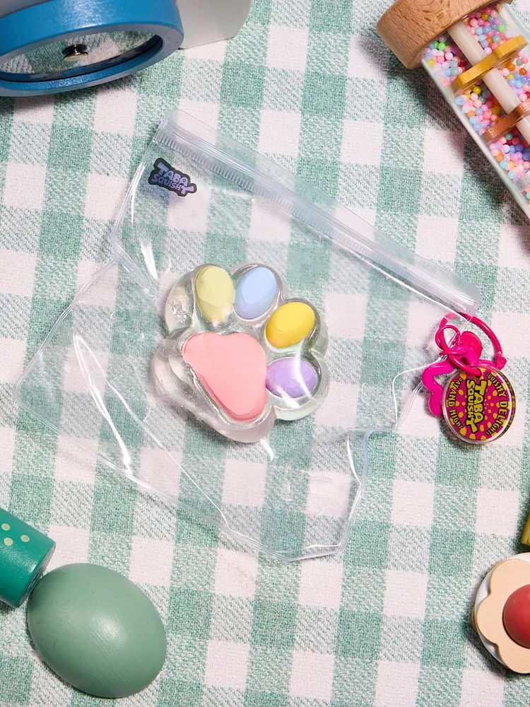 Transparent-colorful Paw Taba Squishy — photo 5