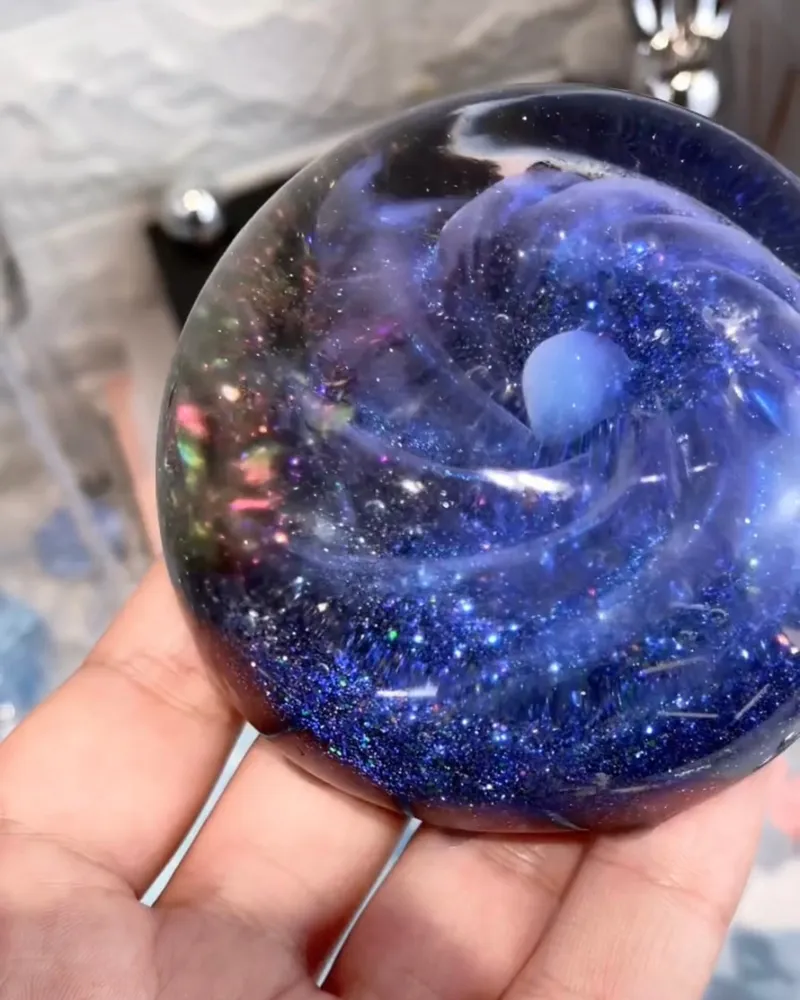 Transparent Cosmos Squishy Stress Relief Decompression Toy — photo 4
