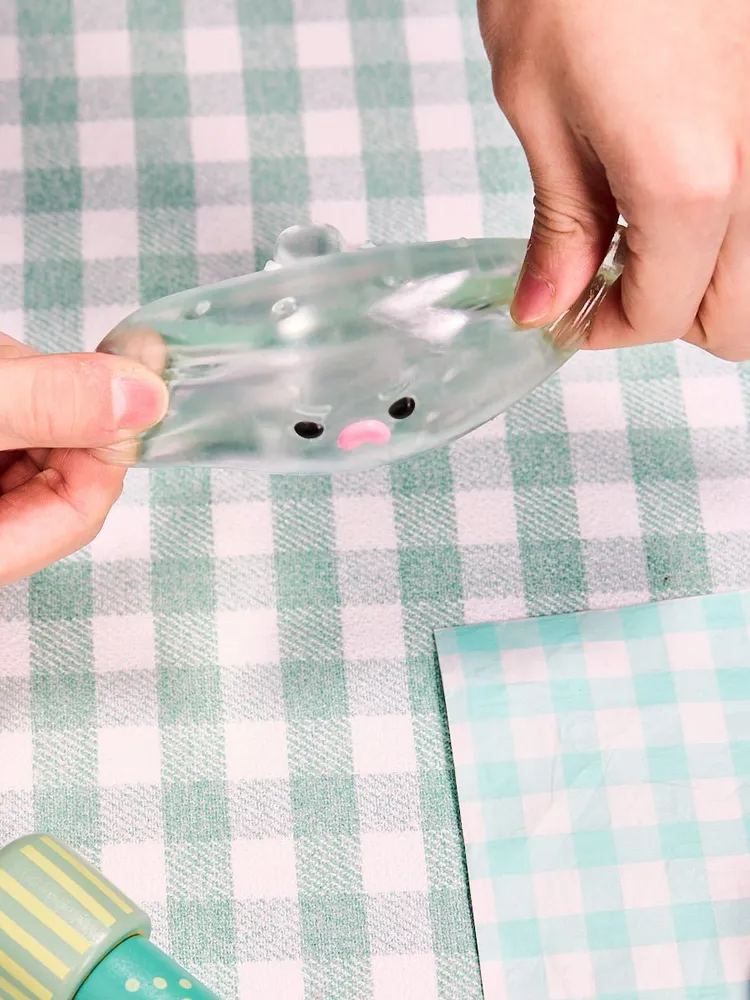 Transparent-green Pufferfish Taba Squishy — photo 2