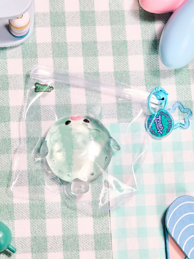 Transparent-green Pufferfish Taba Squishy — photo 5