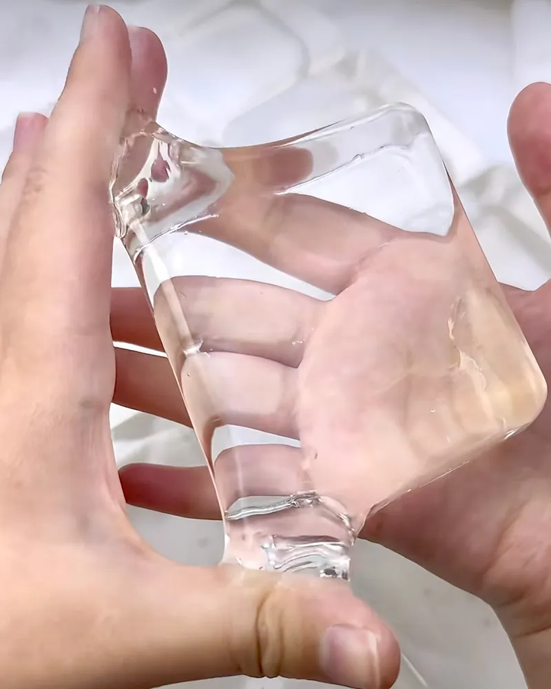 Transparent Ice Cube Squishy Stress Relief Decompression Toy