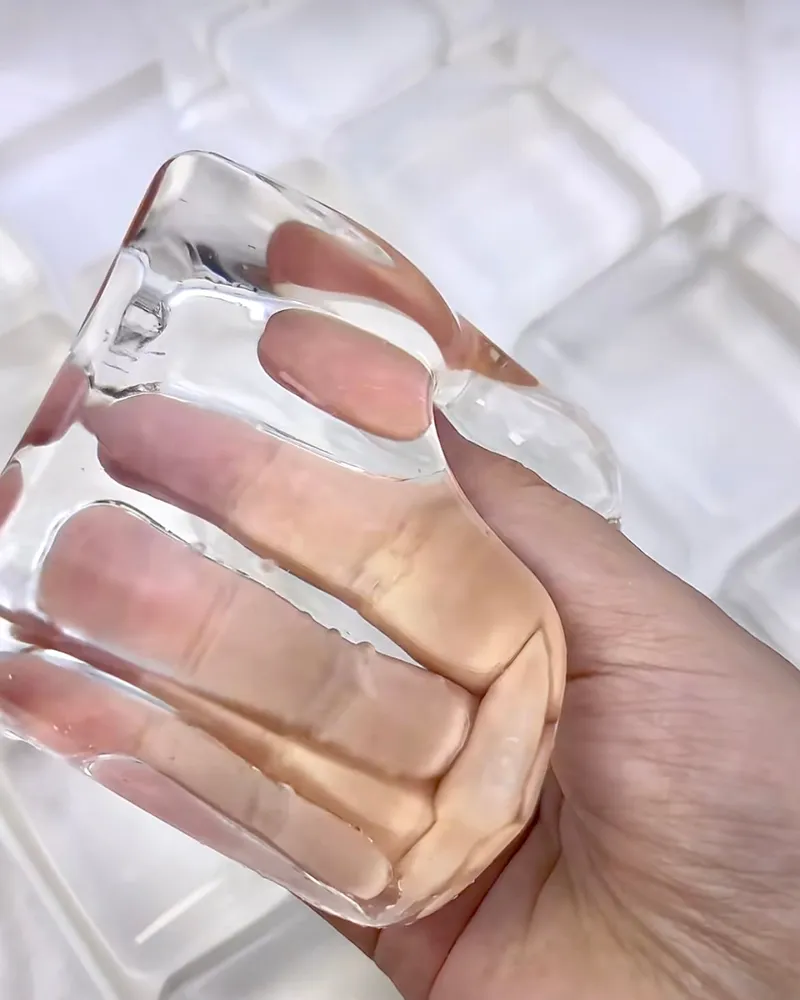 Transparent Ice Cube Squishy Stress Relief Decompression Toy — photo 2