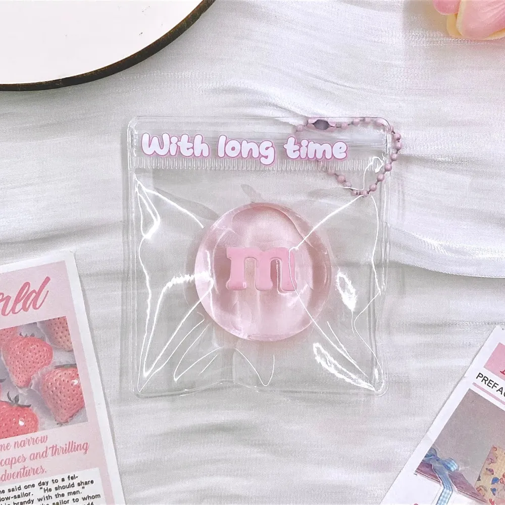Transparent M&M Candy Squishy Stress Relief Decompression Toy — photo 2