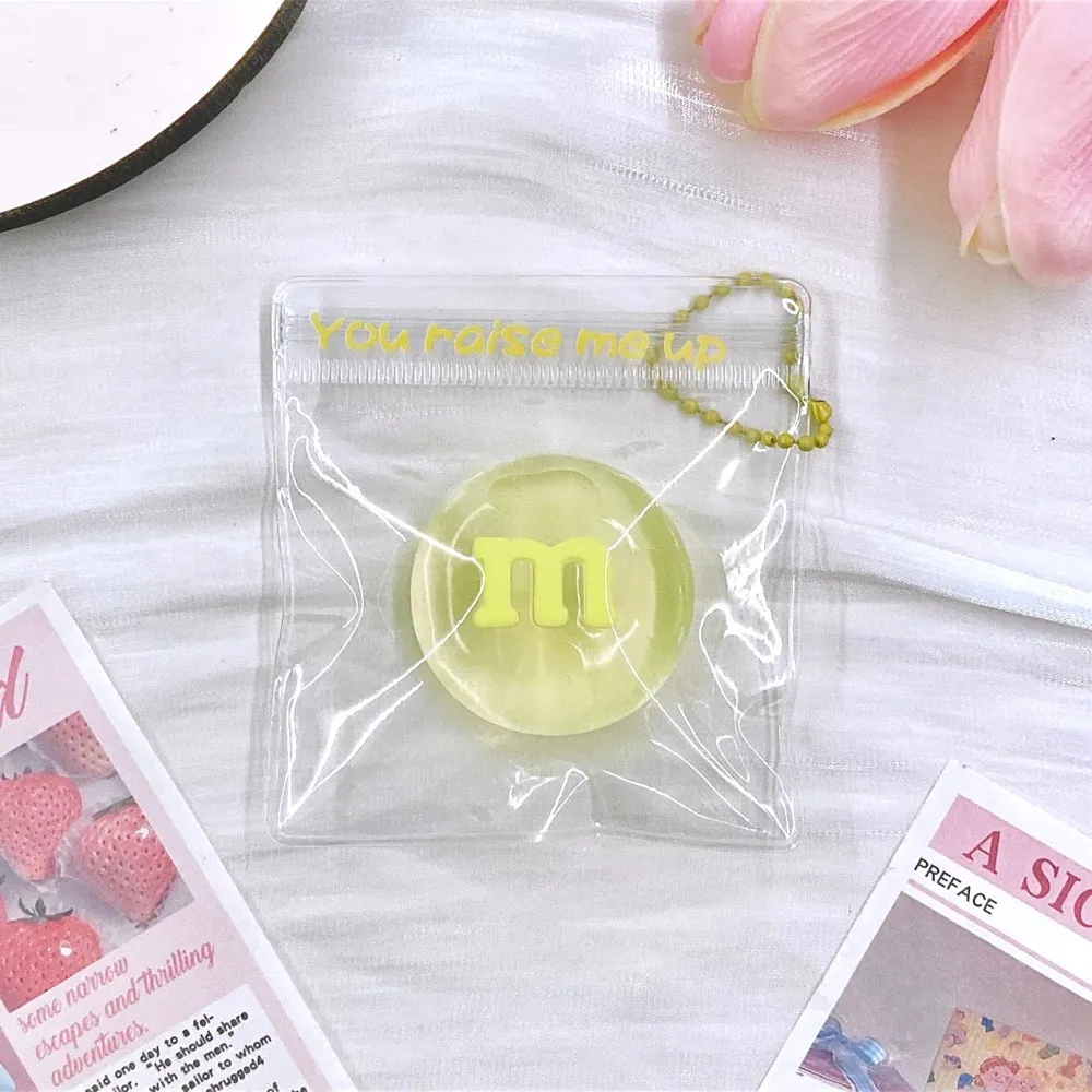 Transparent M&M Candy Squishy Stress Relief Decompression Toy — photo 3
