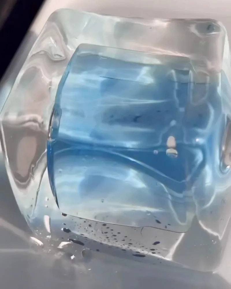 Transparent Ocean Cube Squishy Stress Relief Decompression Toy — photo 2