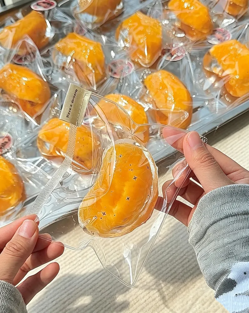 Transparent Orange Jelly Taba Squishy Stress Relief Decompression Toy