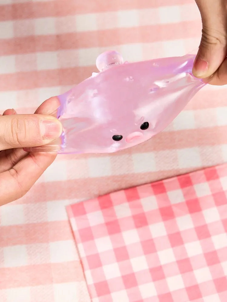 Transparent-purple Pufferfish Taba Squishy — photo 2