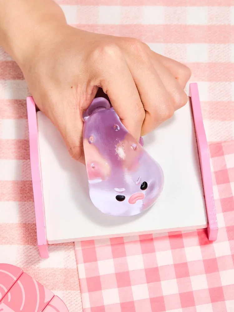 Transparent-purple Pufferfish Taba Squishy — photo 3