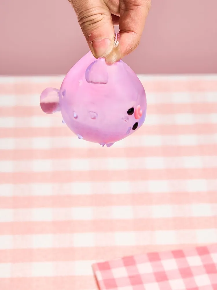 Transparent-purple Pufferfish Taba Squishy — photo 4