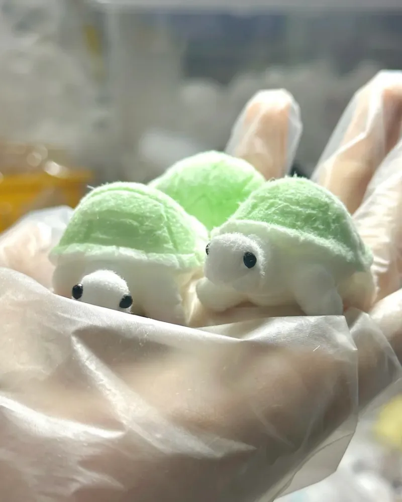 Turtle Squishy Stress Relief Decompression Toy w/ Flocking — photo 2