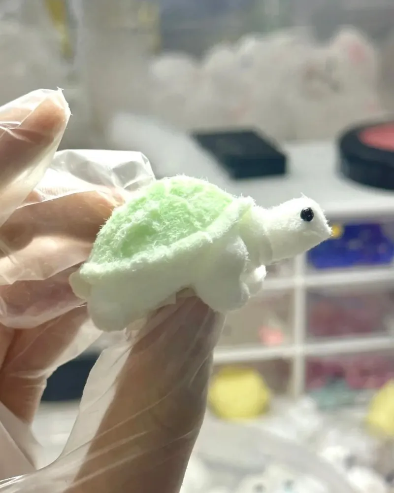 Turtle Squishy Stress Relief Decompression Toy w/ Flocking — photo 4