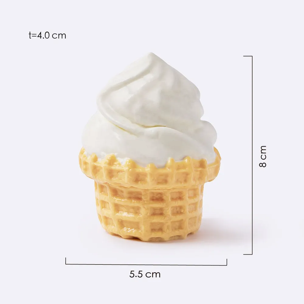 Vanilla Cream Ice Cream Cone Taba Squishy — photo 2