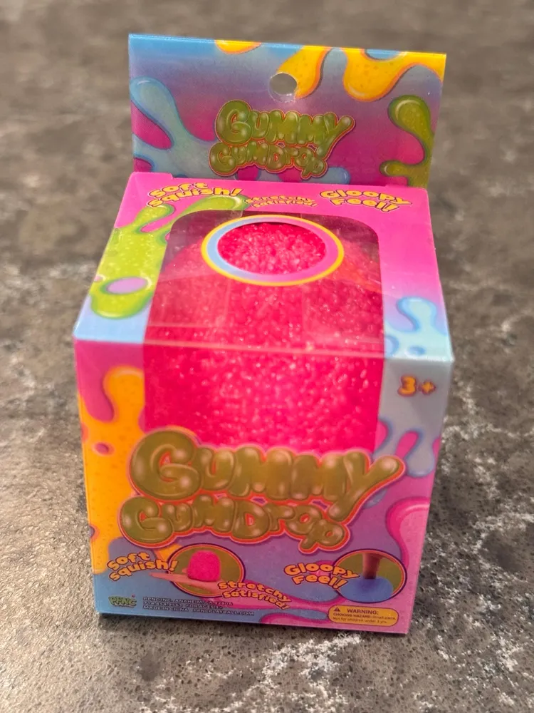 Viral Gummy Gooey Pink Squishy Fidget Cube