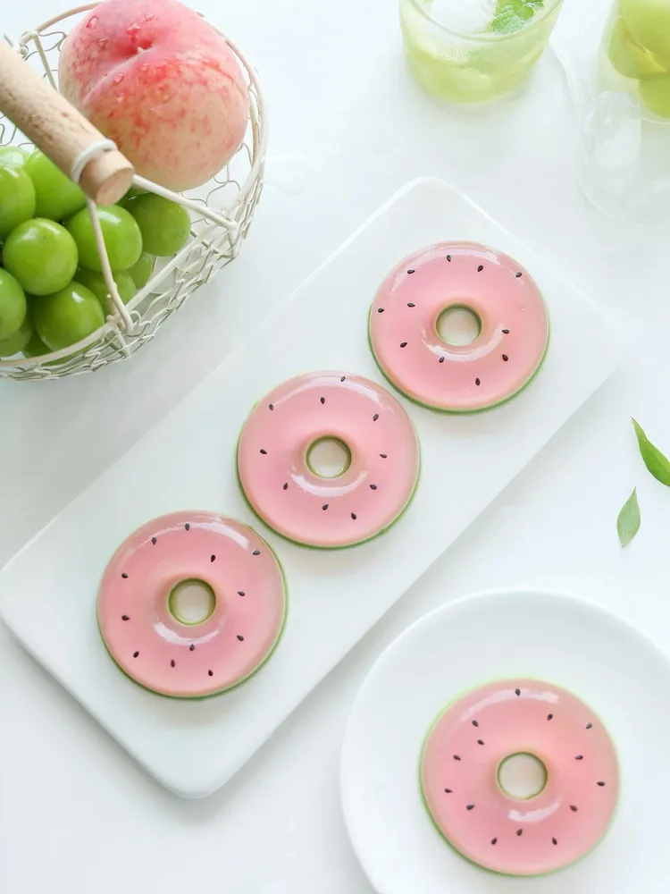 🍩 Watermelon Donuts Squishy Stress Relief Decompression Toy — photo 3