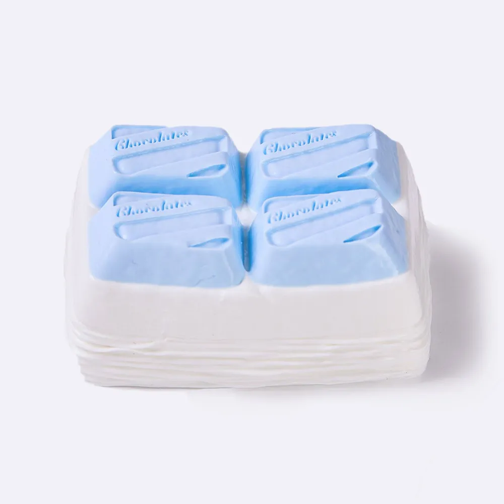 White-blue Chocolate Taba Squishy