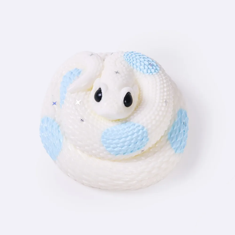 White-blue Snake Taba Squishy