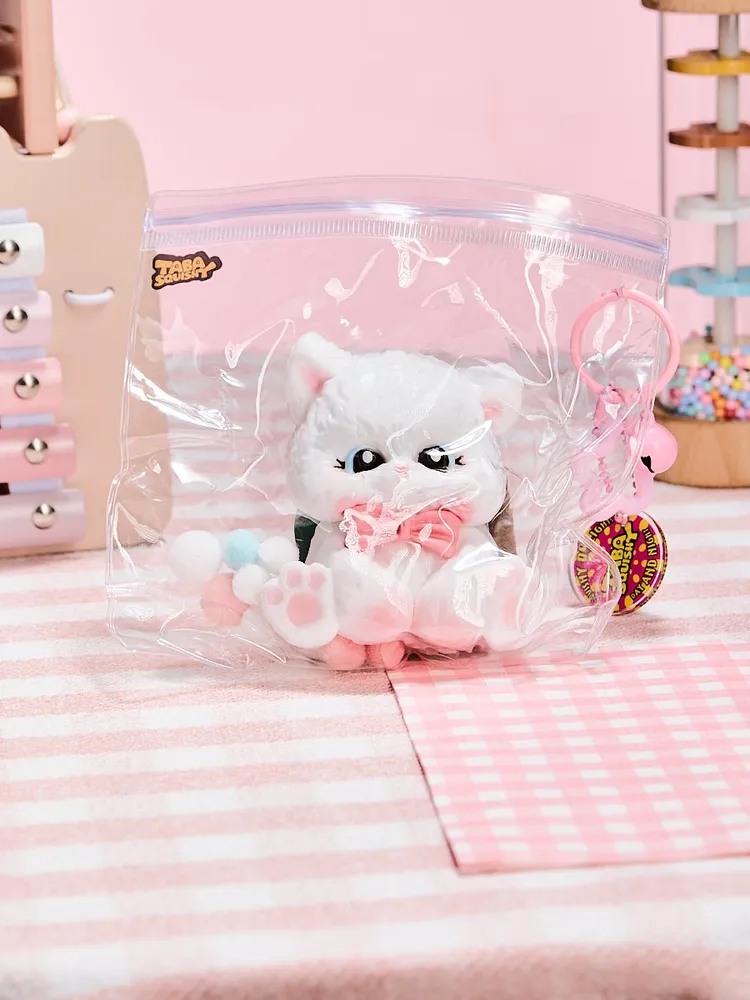 White Cat with Pink Bow Taba Squishy — photo 6