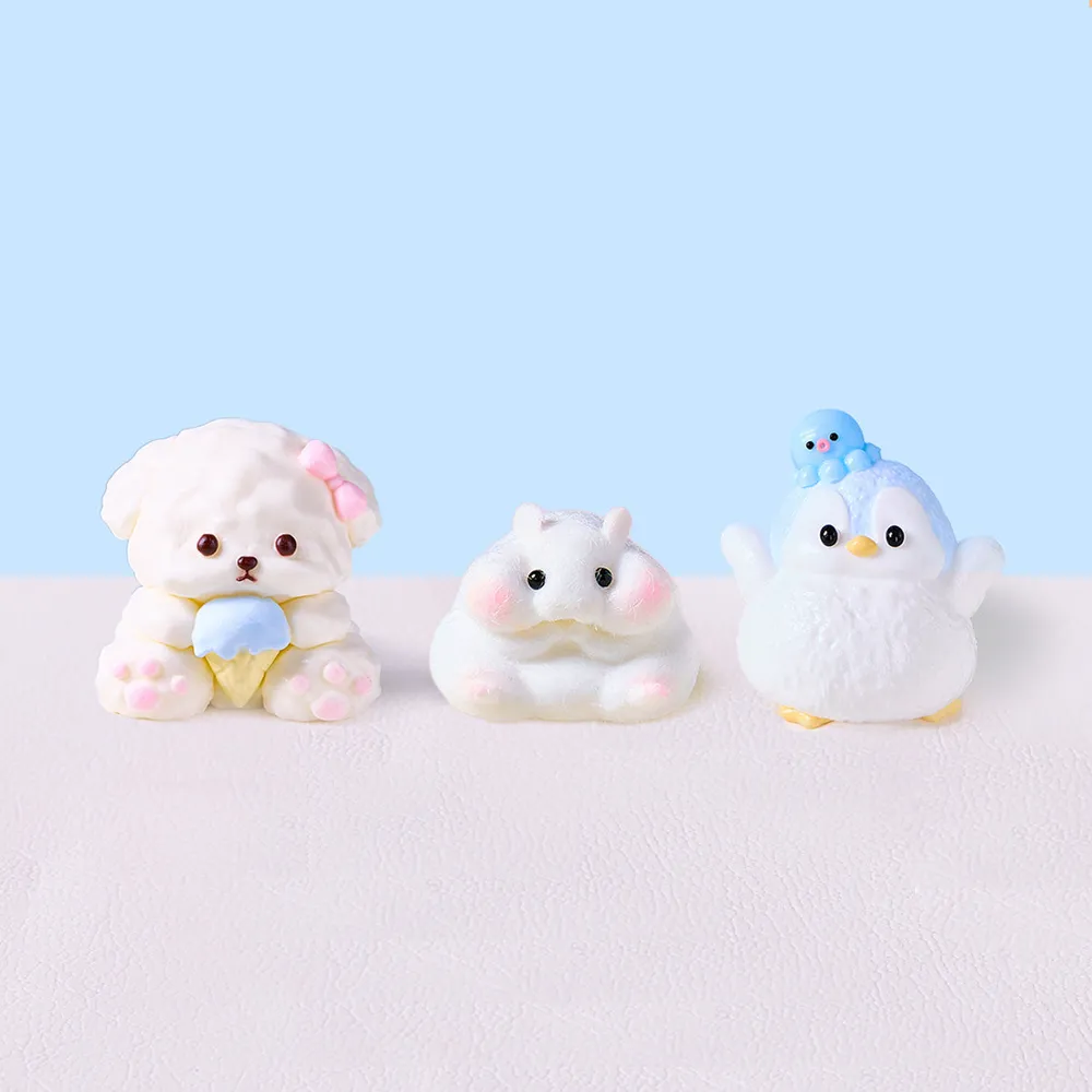 White Cute Animal Set Taba Squishy