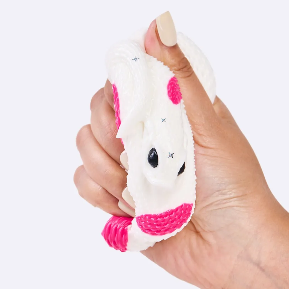 White-fuchsia Snake Taba Squishy — photo 3