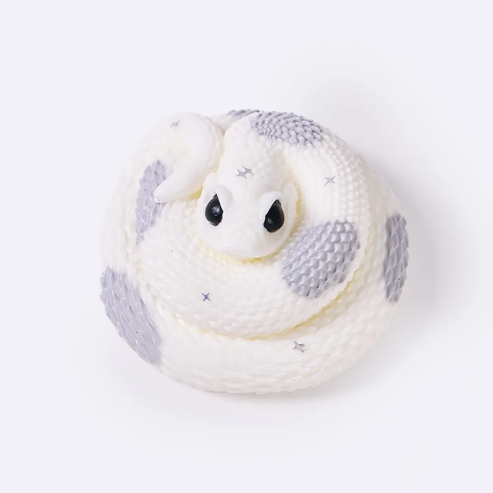 White-gray Snake Taba Squishy