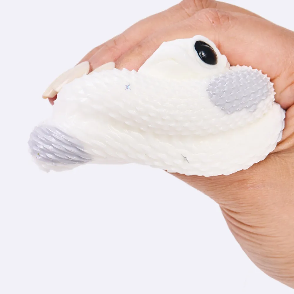 White-gray Snake Taba Squishy — photo 2