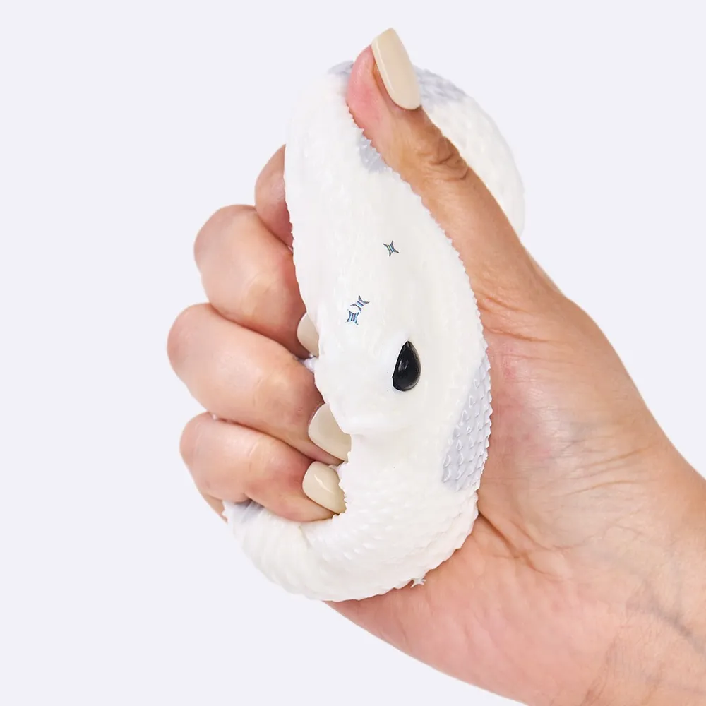 White-gray Snake Taba Squishy — photo 3