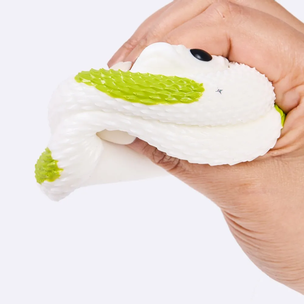 White-green Snake Taba Squishy — photo 2