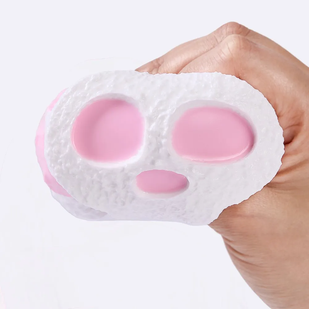 White-pink Skull Sandwich Cookie Taba Squishy — photo 4