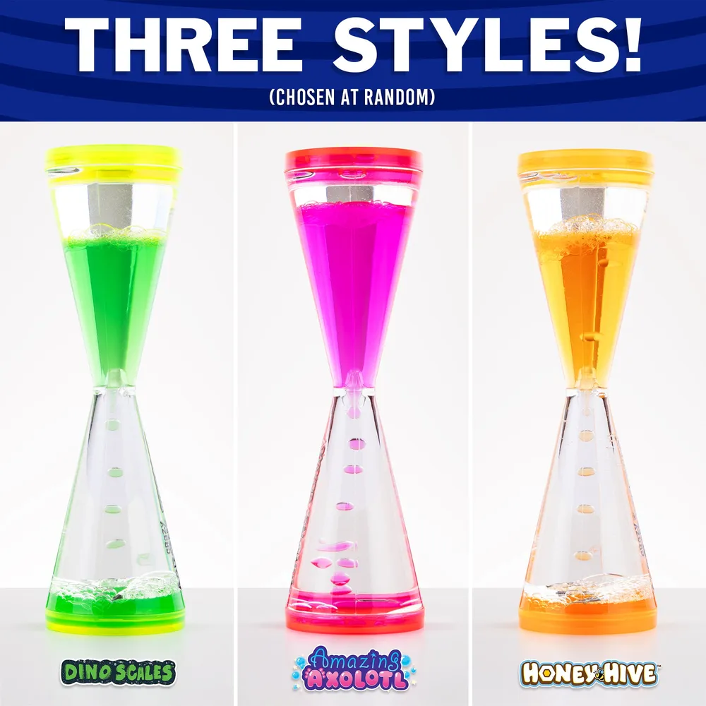 Wonder Falls Hourglass Sensory Motion Tubes (Amazing Axolotl, Dino Scales, Honey Hive) — photo 4