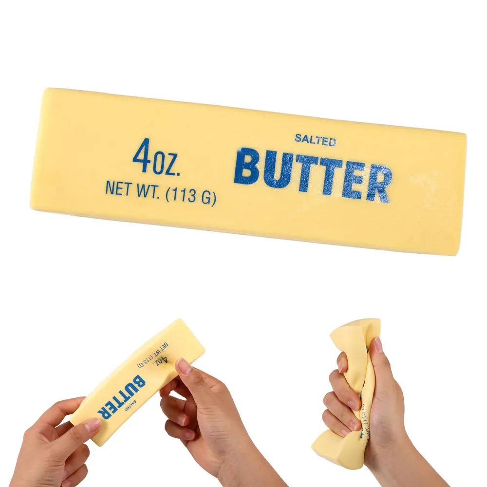 Yellow Butter Foam Slow-Rise Squishy 5.5" Fidget Toy — photo 2