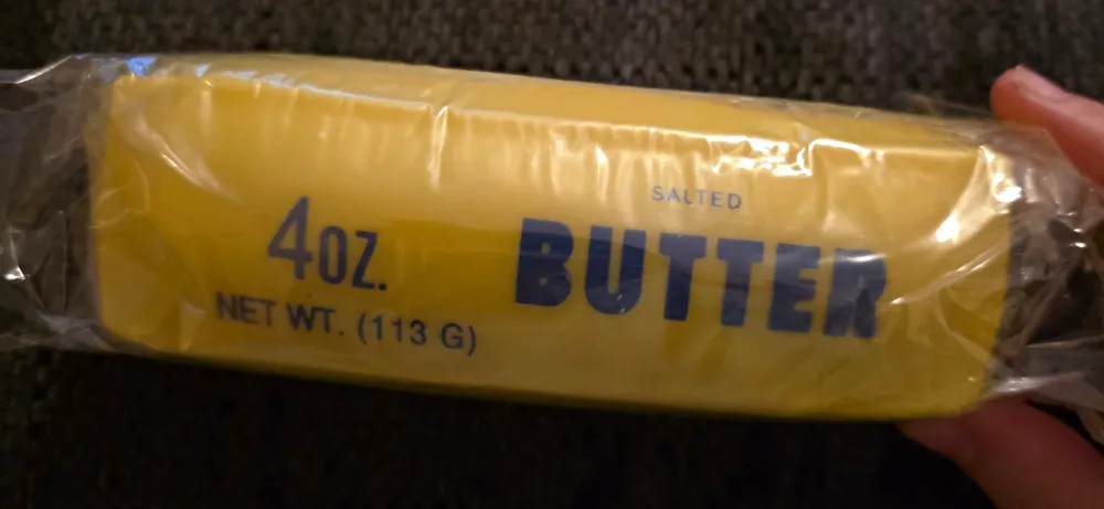Yellow Butter Stretchy Crunchy Squeeze Toy